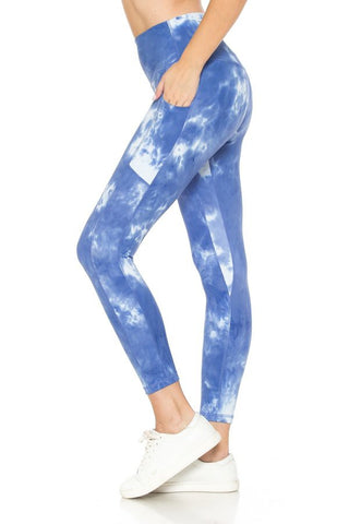 Lotus Athletics: Blue/White Tie-Dye With Pockets